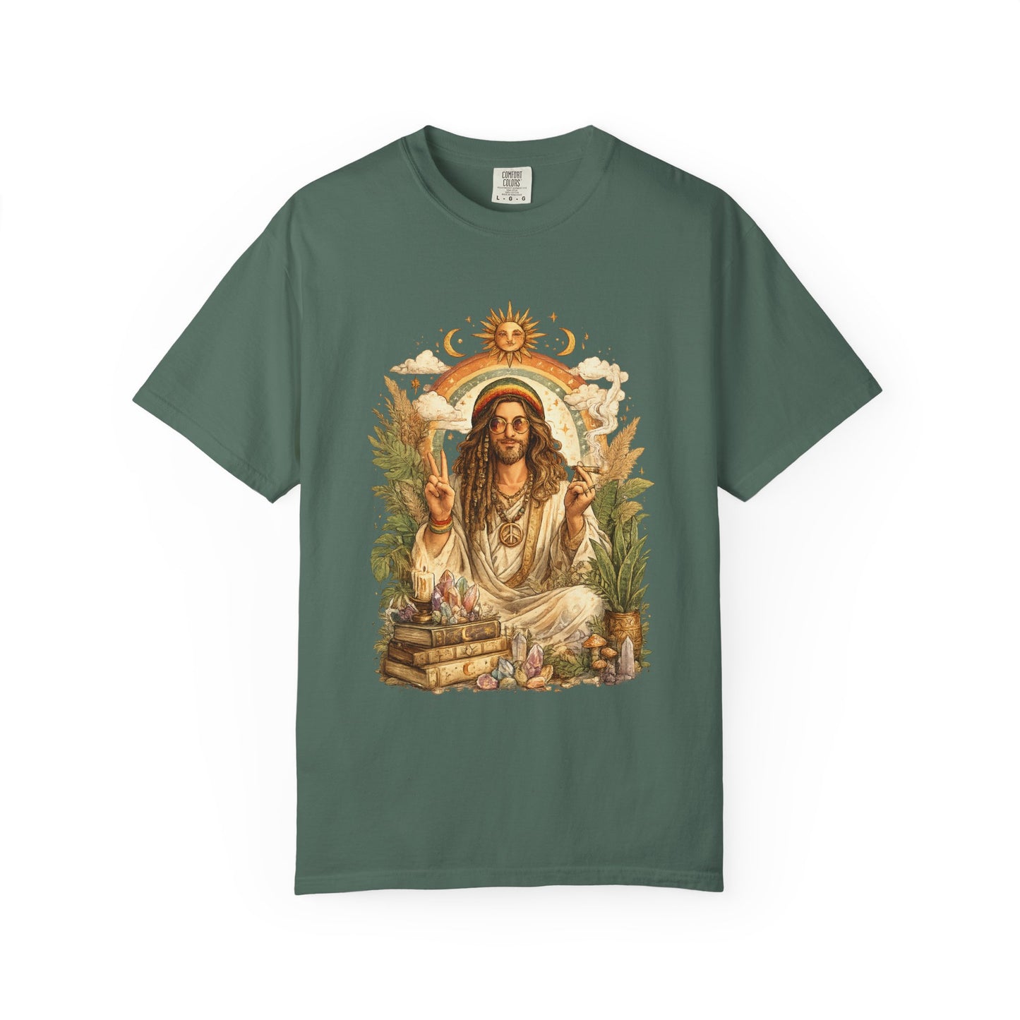 Spiritual Jesus Retro Graphic T-Shirt
