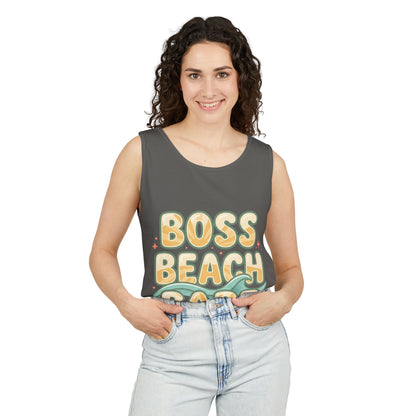 Boss Beach Babe Tank Top — Retro Beach Vibes Graphic Tank