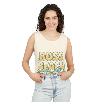 Boss Beach Babe Tank Top — Retro Beach Vibes Graphic Tank