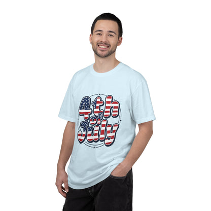 4th of July T-Shirt — American Flag Retro Graphic