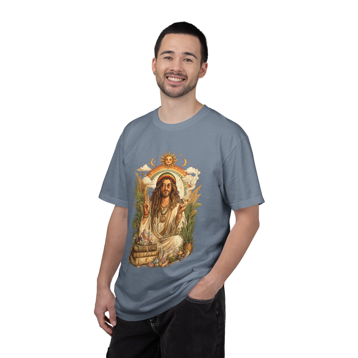 Spiritual Jesus Retro Graphic T-Shirt