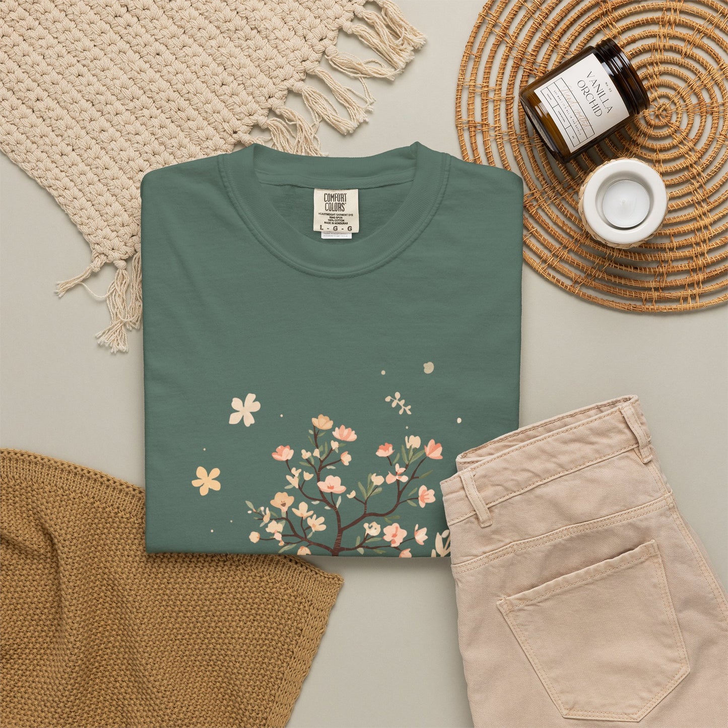 Floral Tree Tee — "Planting Seeds, Growing Hearts" Graphic T-Shirt