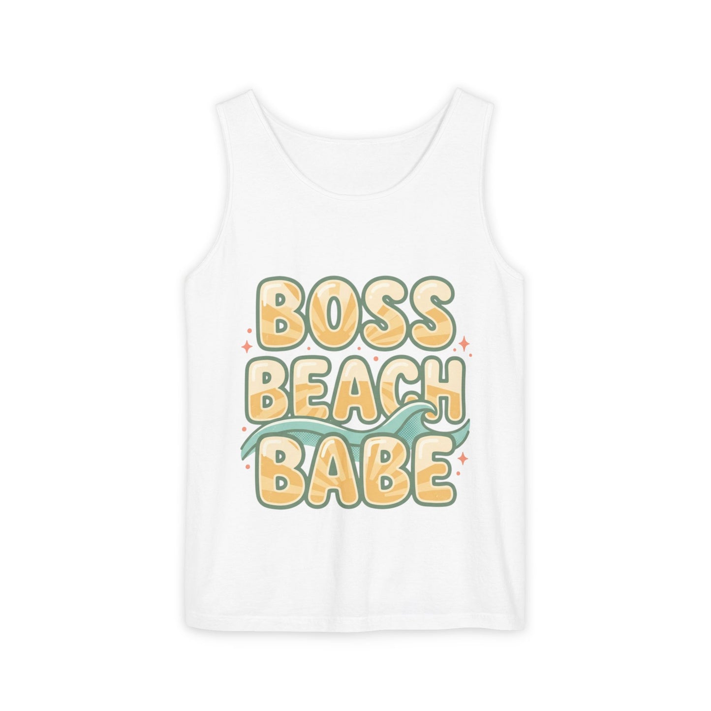 Boss Beach Babe Tank Top — Retro Beach Vibes Graphic Tank