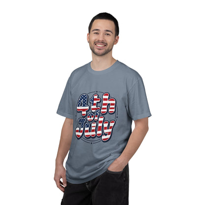 4th of July T-Shirt — American Flag Retro Graphic