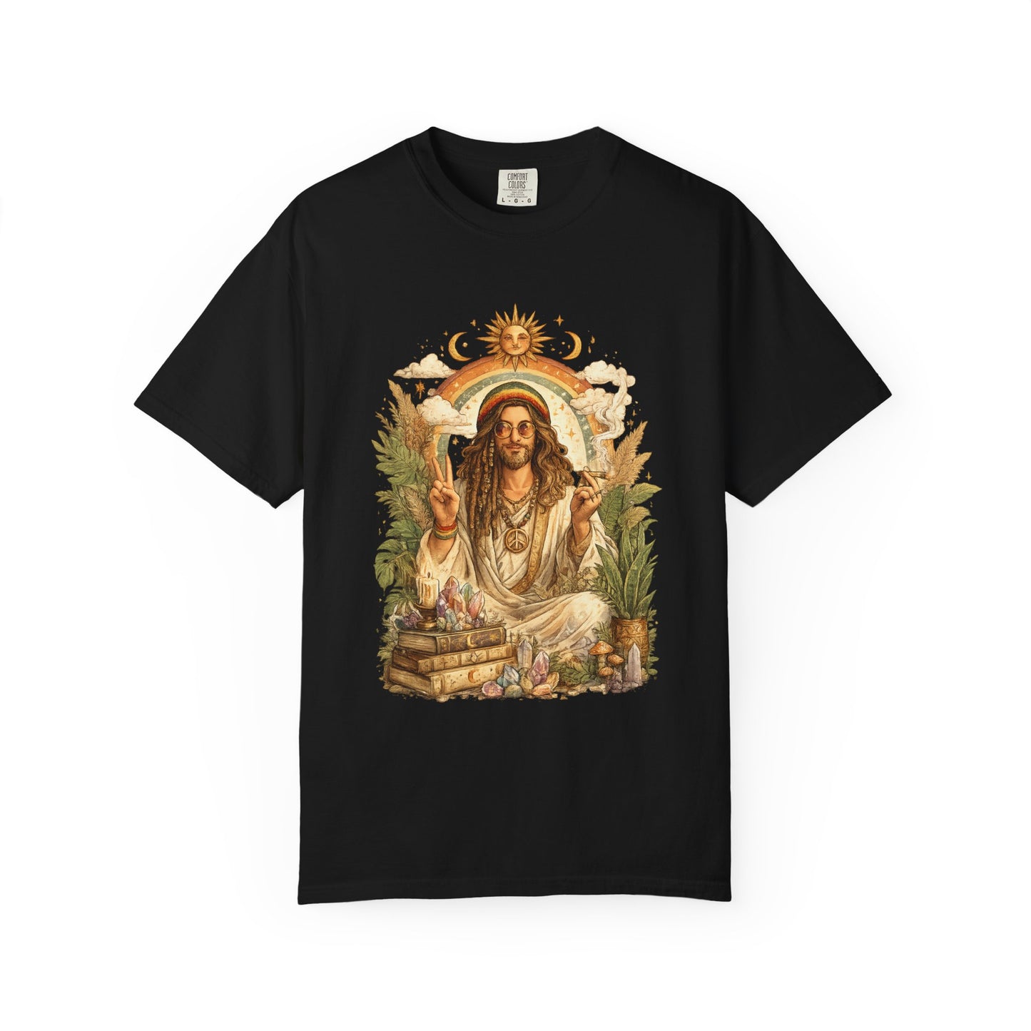 Spiritual Jesus Retro Graphic T-Shirt