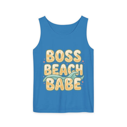 Boss Beach Babe Tank Top — Retro Beach Vibes Graphic Tank