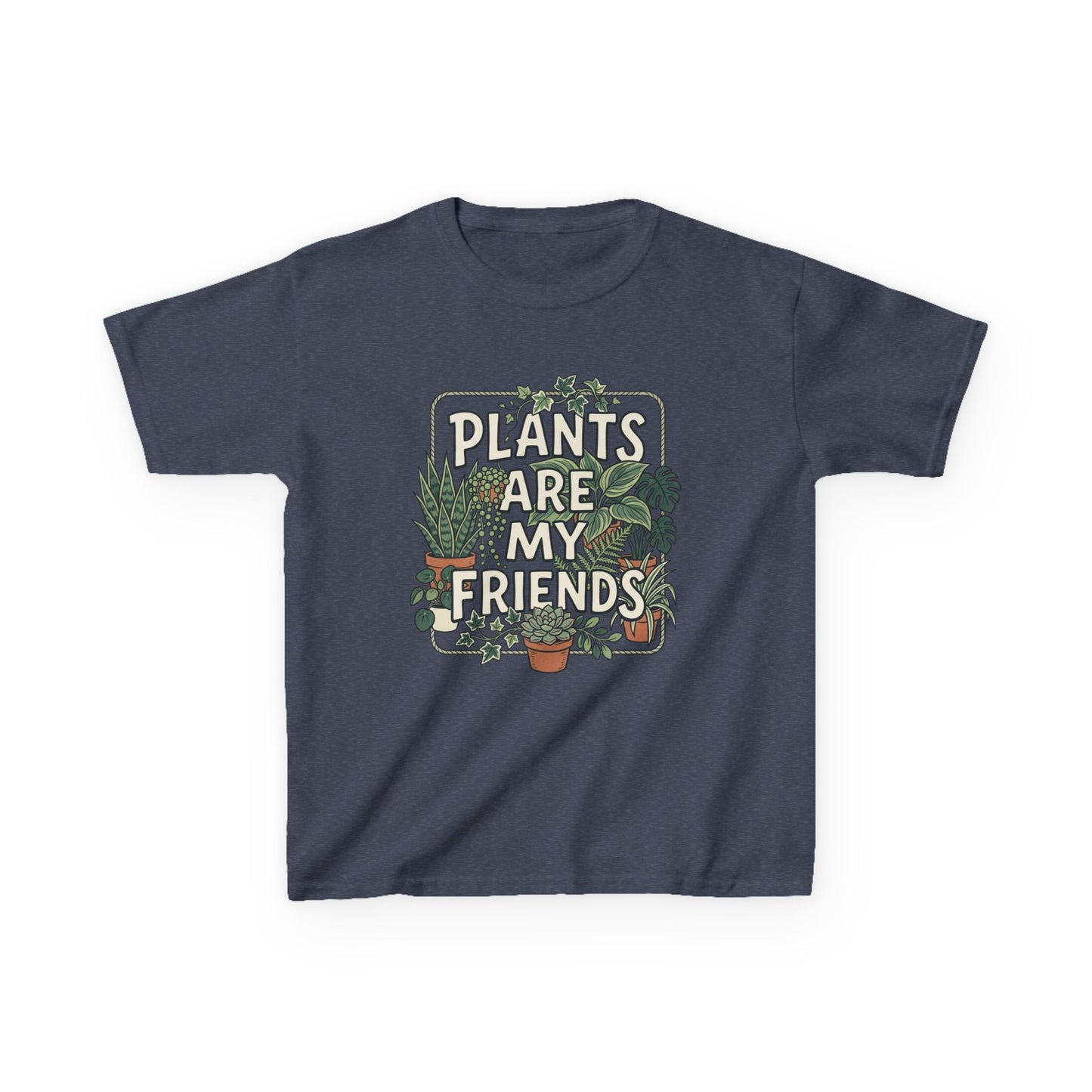 Kids 'Plants Are My Friends' Graphic Tee - Cute Plant Lover Shirt