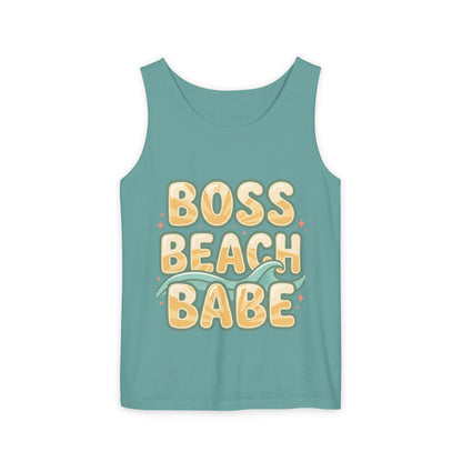 Boss Beach Babe Tank Top — Retro Beach Vibes Graphic Tank