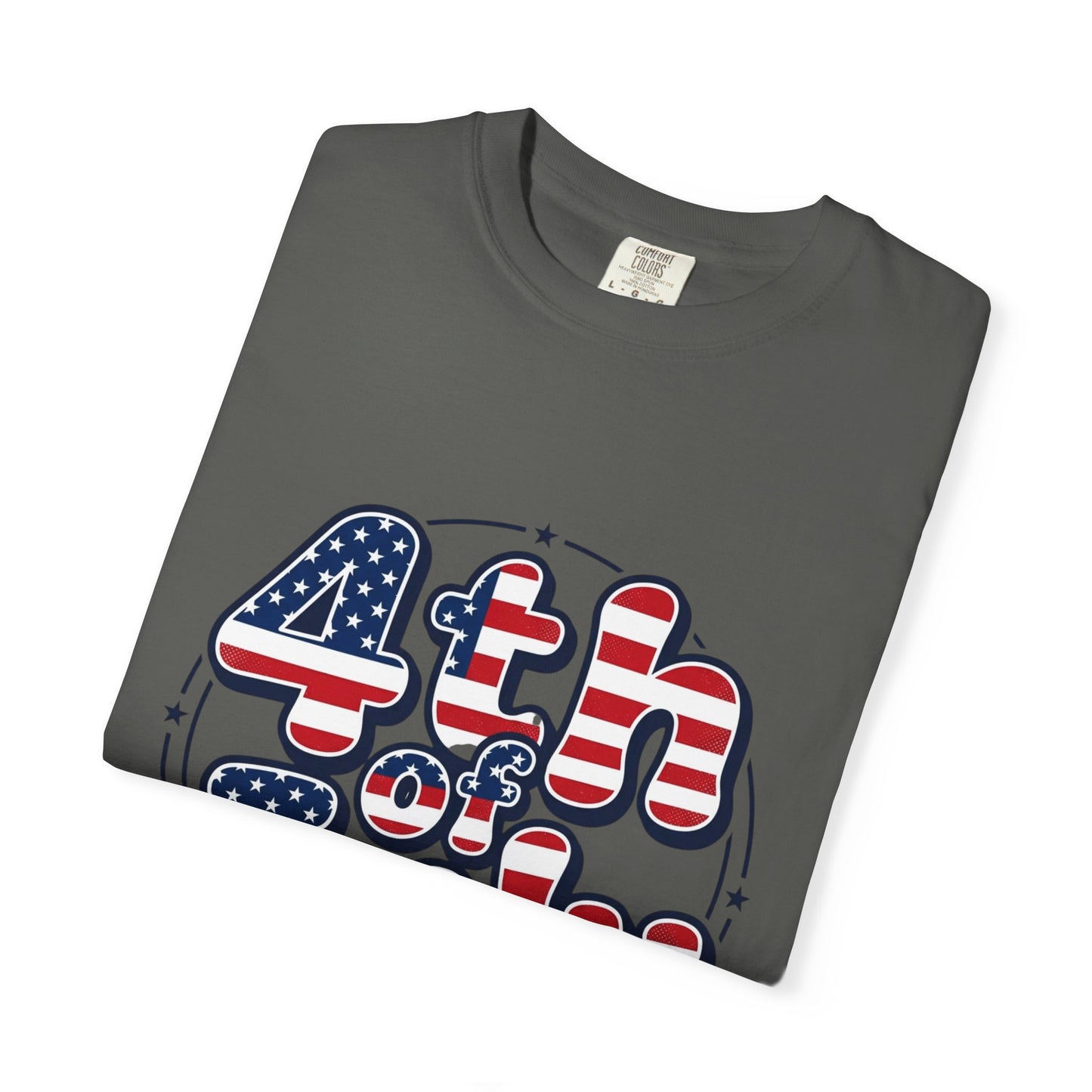 4th of July T-Shirt — American Flag Retro Graphic