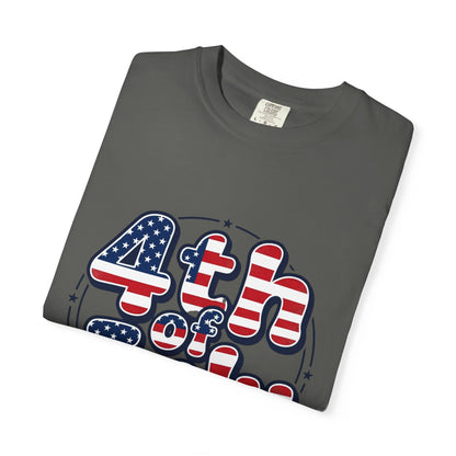 4th of July T-Shirt — American Flag Retro Graphic