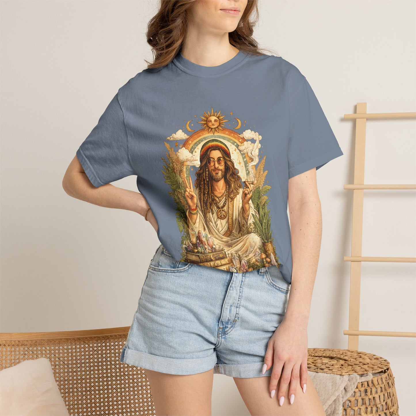 Spiritual Jesus Retro Graphic T-Shirt