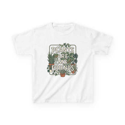 Kids 'Plants Are My Friends' Graphic Tee - Cute Plant Lover Shirt
