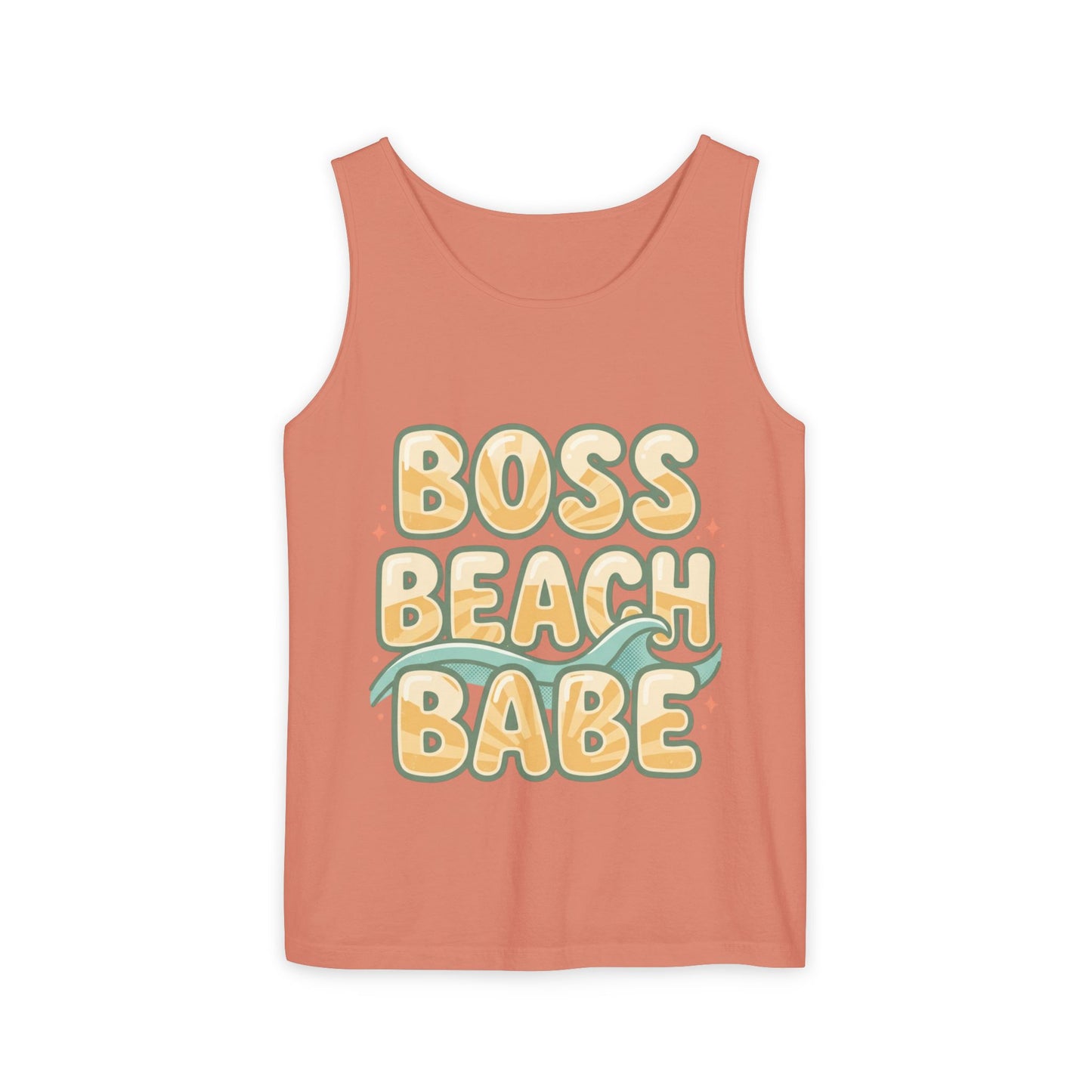 Boss Beach Babe Tank Top — Retro Beach Vibes Graphic Tank