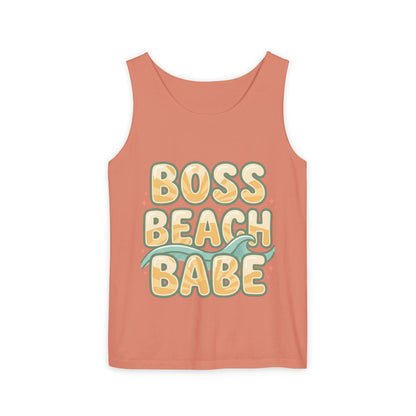 Boss Beach Babe Tank Top — Retro Beach Vibes Graphic Tank