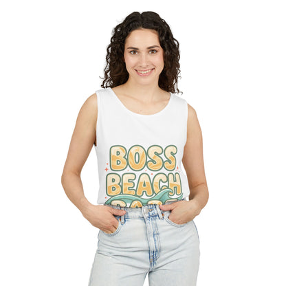 Boss Beach Babe Tank Top — Retro Beach Vibes Graphic Tank