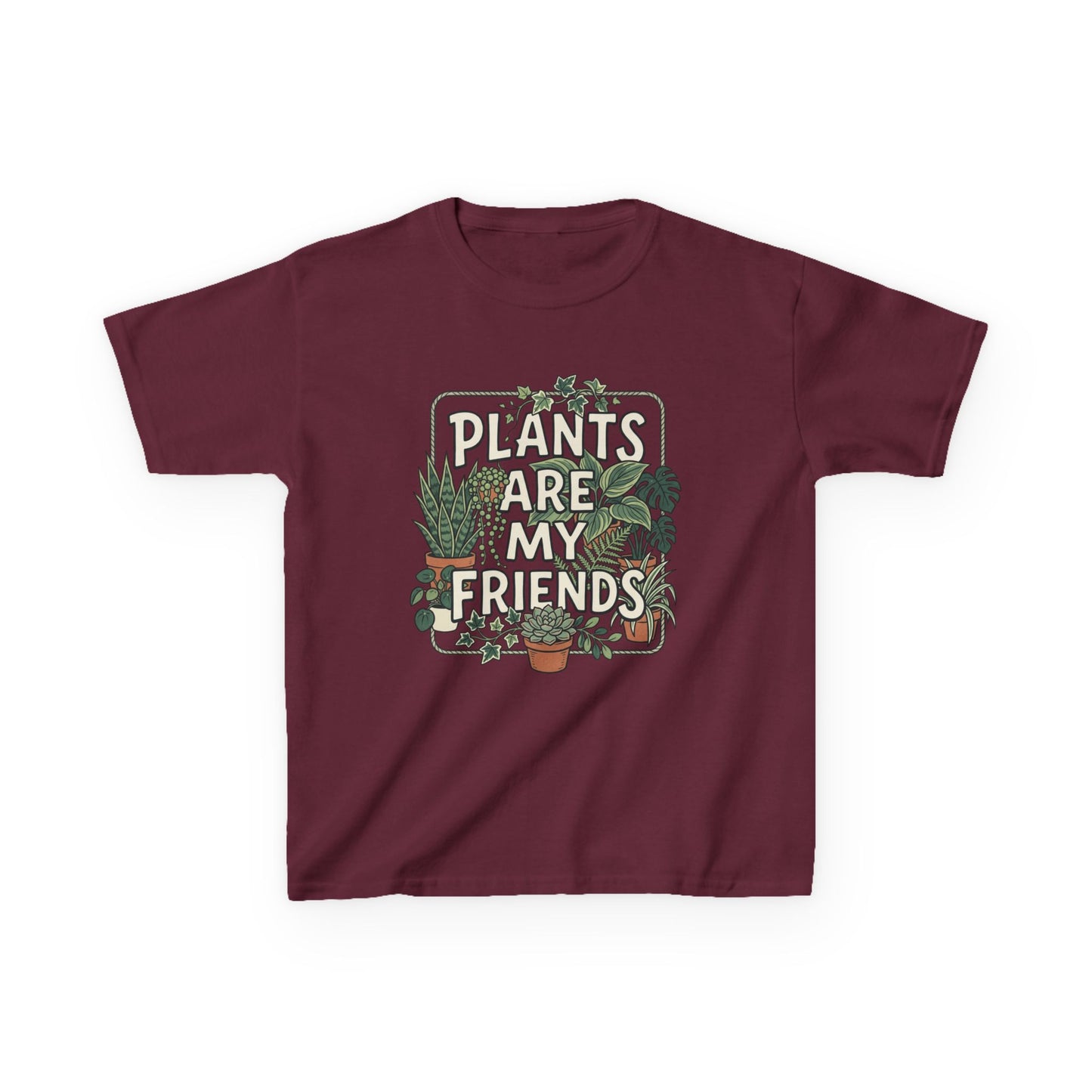 Kids 'Plants Are My Friends' Graphic Tee - Cute Plant Lover Shirt