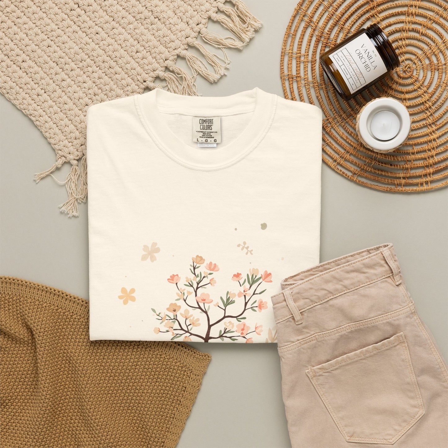 Floral Tree Tee — "Planting Seeds, Growing Hearts" Graphic T-Shirt