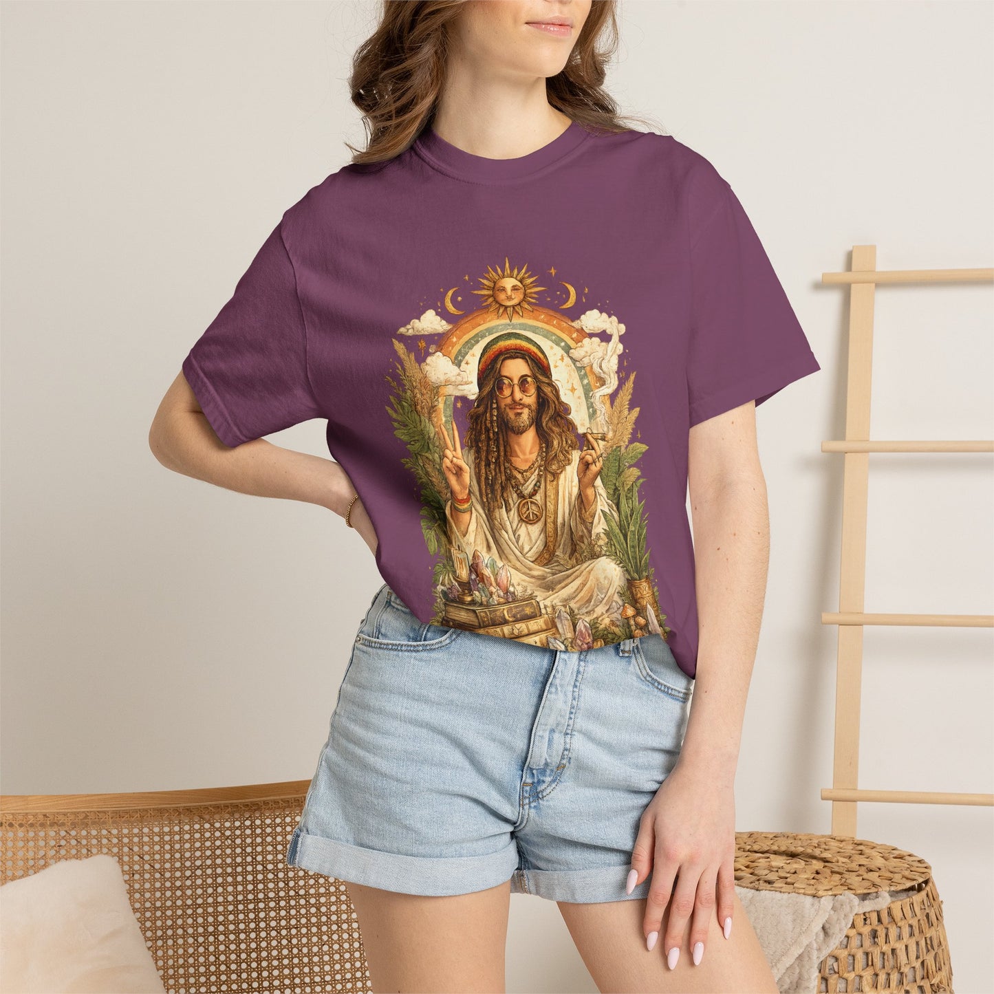 Spiritual Jesus Retro Graphic T-Shirt