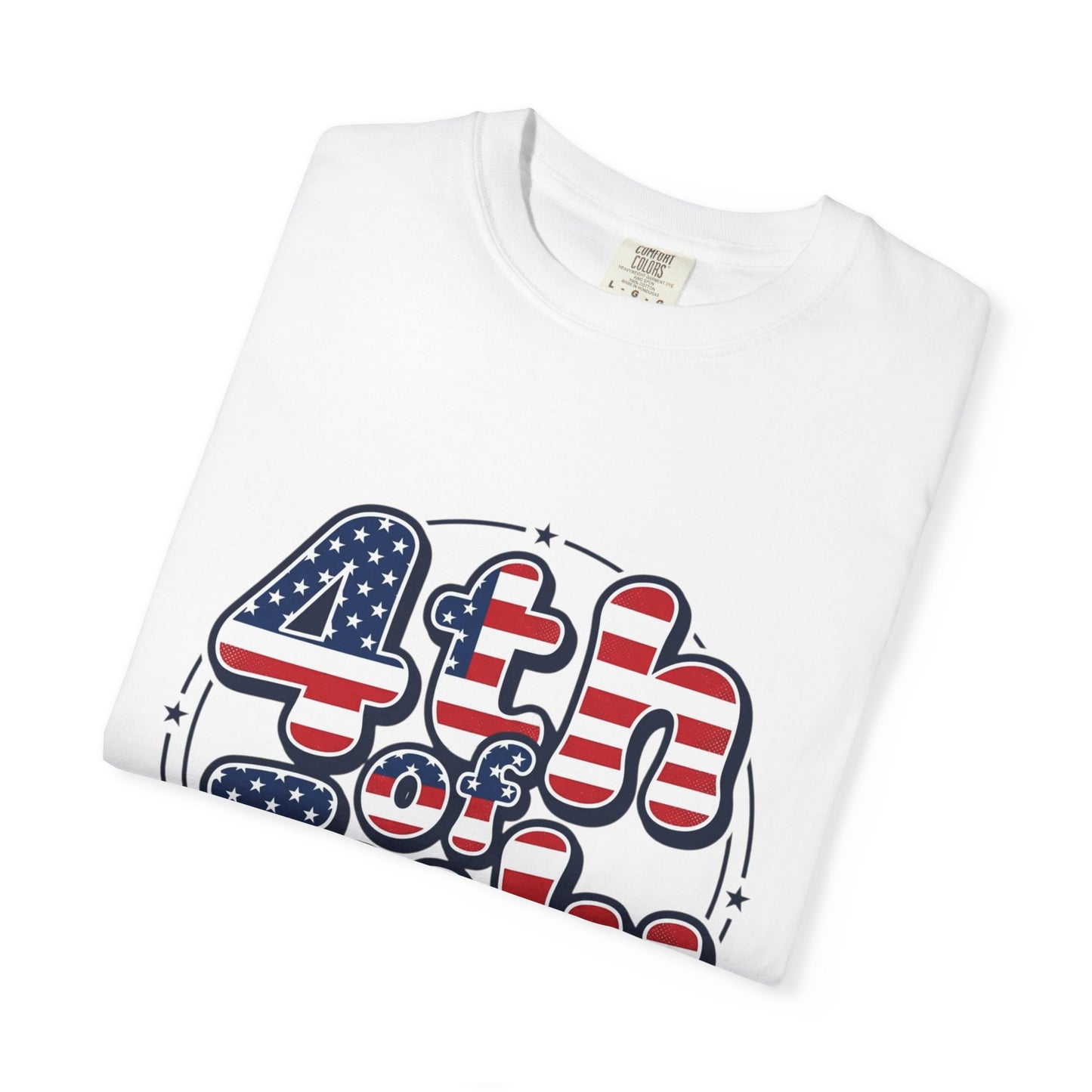 4th of July T-Shirt — American Flag Retro Graphic