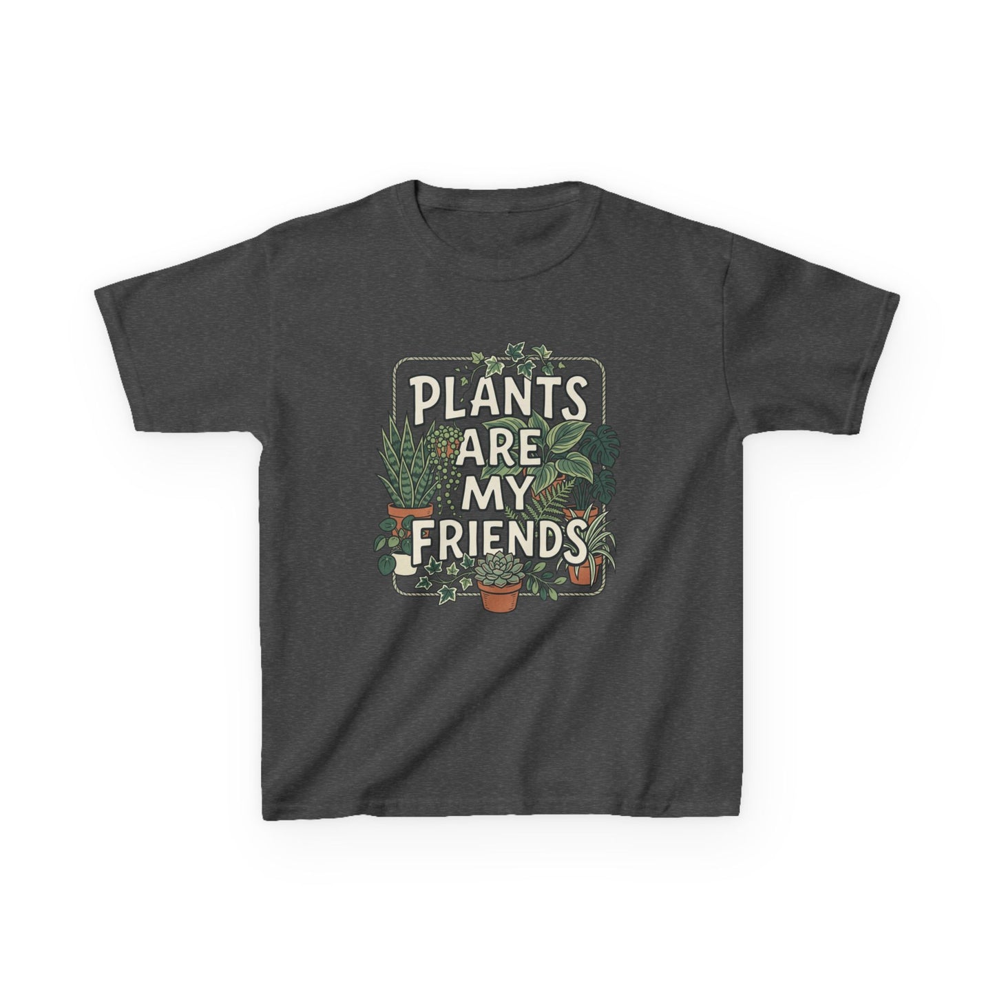 Kids 'Plants Are My Friends' Graphic Tee - Cute Plant Lover Shirt