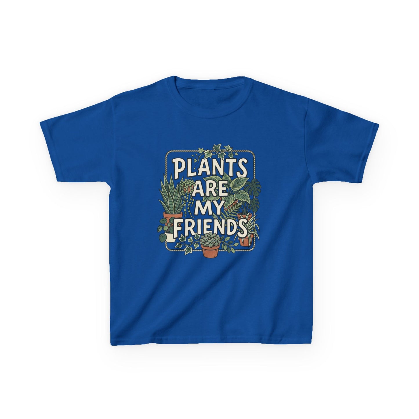 Kids 'Plants Are My Friends' Graphic Tee - Cute Plant Lover Shirt