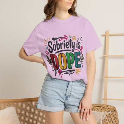 Sobriety Is Dope T-Shirt — Recovery Pride Graphic Tee