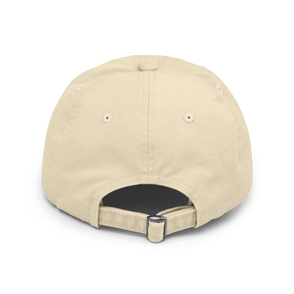 Distressed Baseball Cap — "Overstimulated" Minimal Script