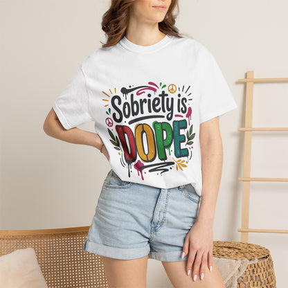 Sobriety Is Dope T-Shirt — Recovery Pride Graphic Tee