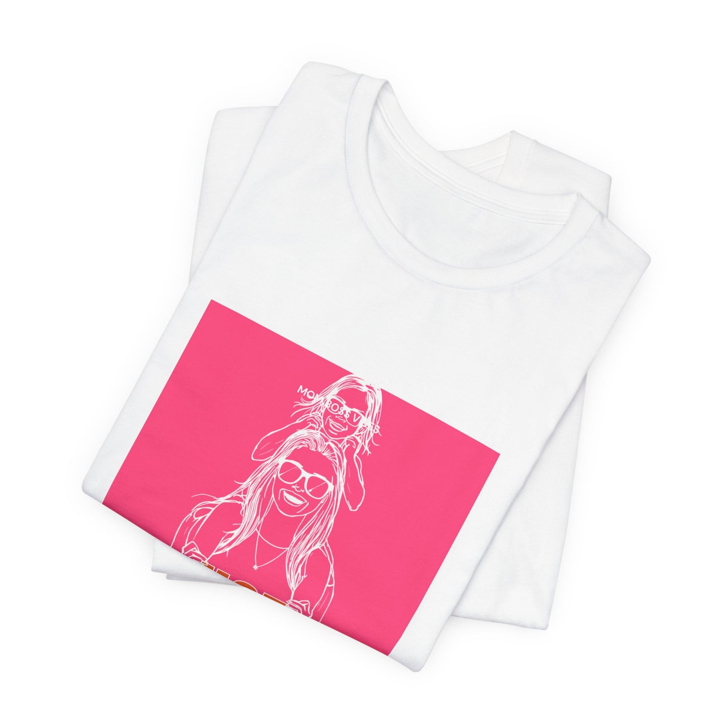 Hot Mom Summer T-Shirt — Retro Neon Mom & Daughter Graphic Tee